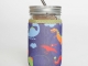 One 12-ounce jar with short straw (neoprene sleeve not included).