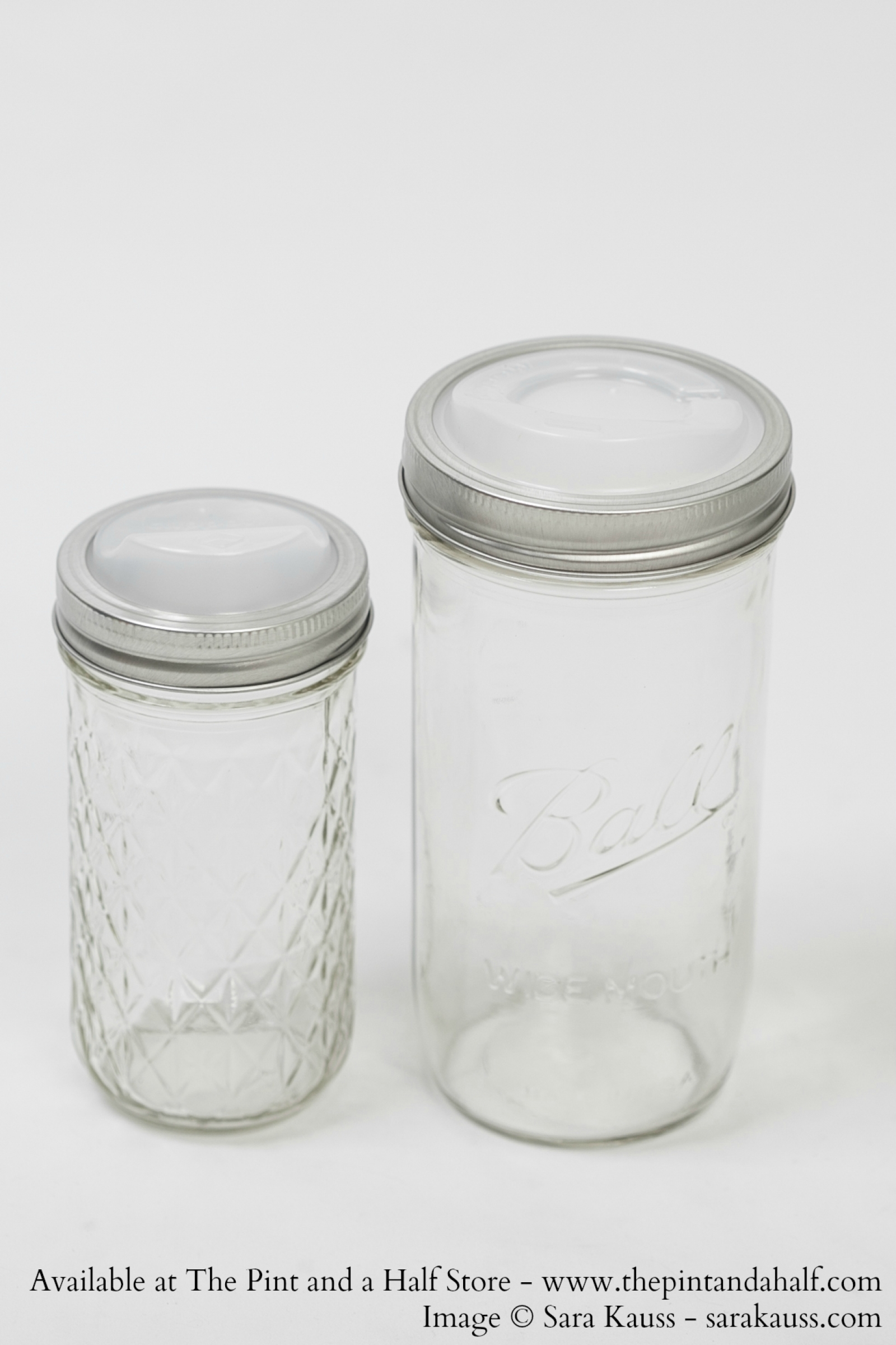 12oz Glass Mason Jar Drinking Tumblers + Food Storage